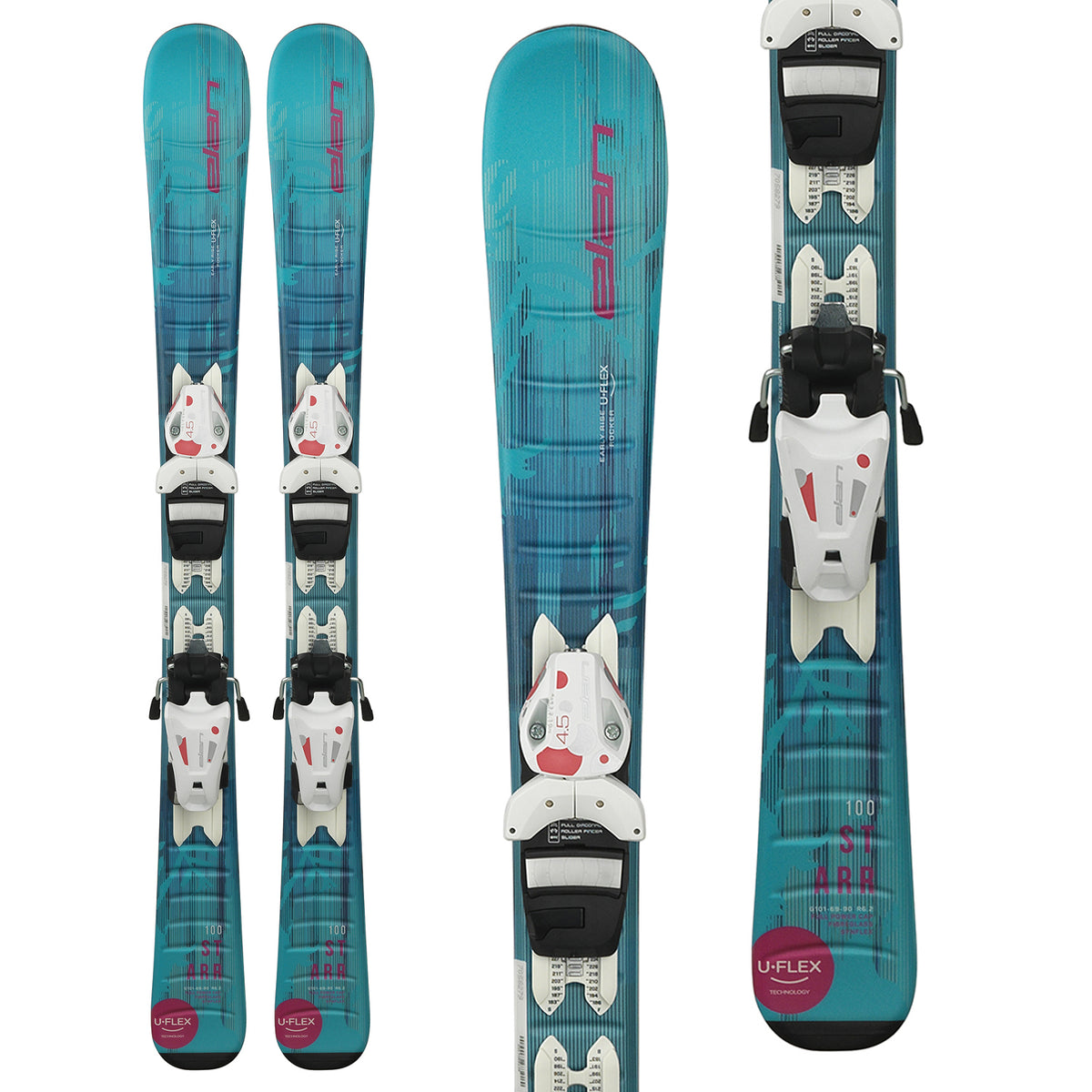 Elan Starr QS Skis + EL 4.5 Bindings - Little Girls' 2019