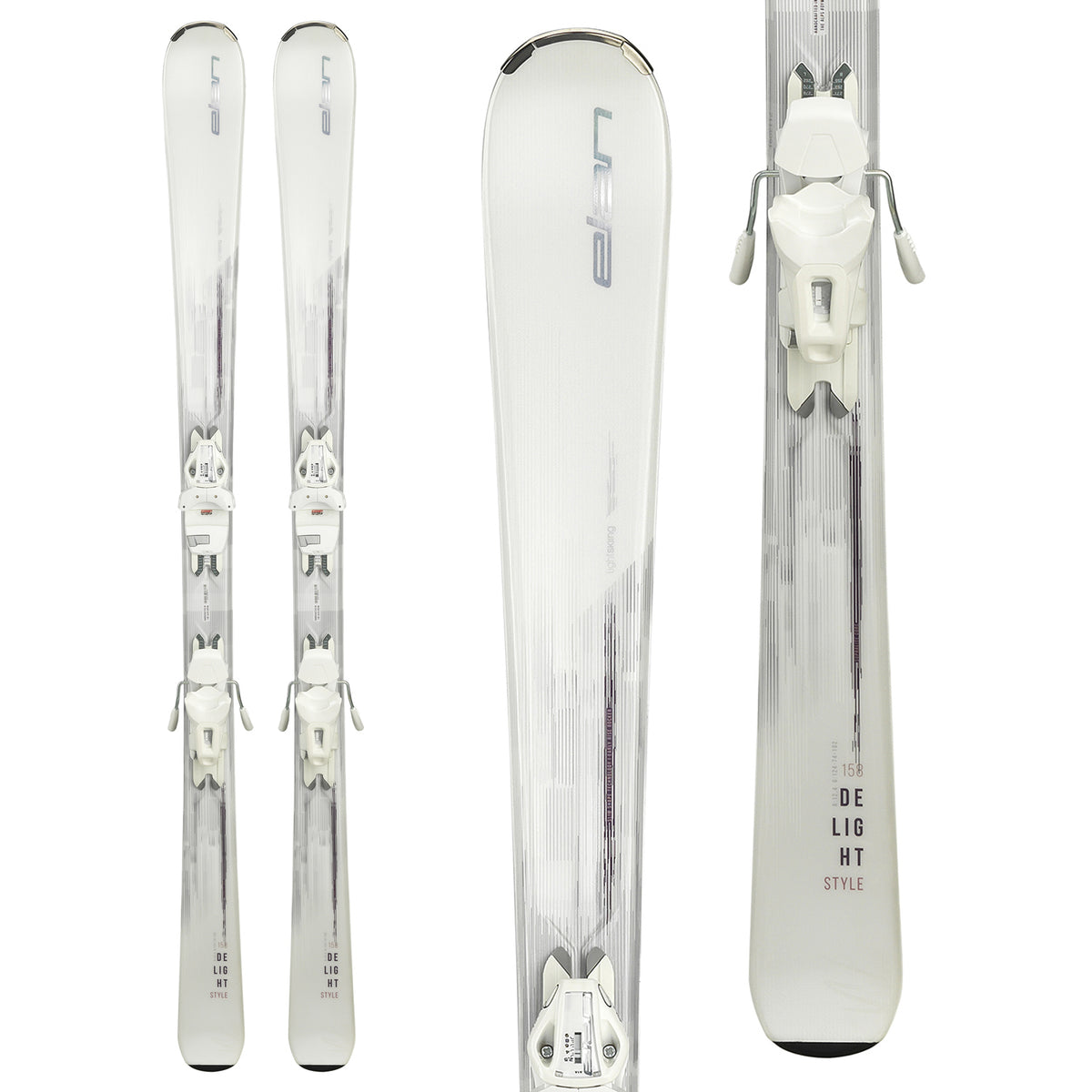 Elan Delight Style Skis + ELW 9.0 Bindings - Women's 2019