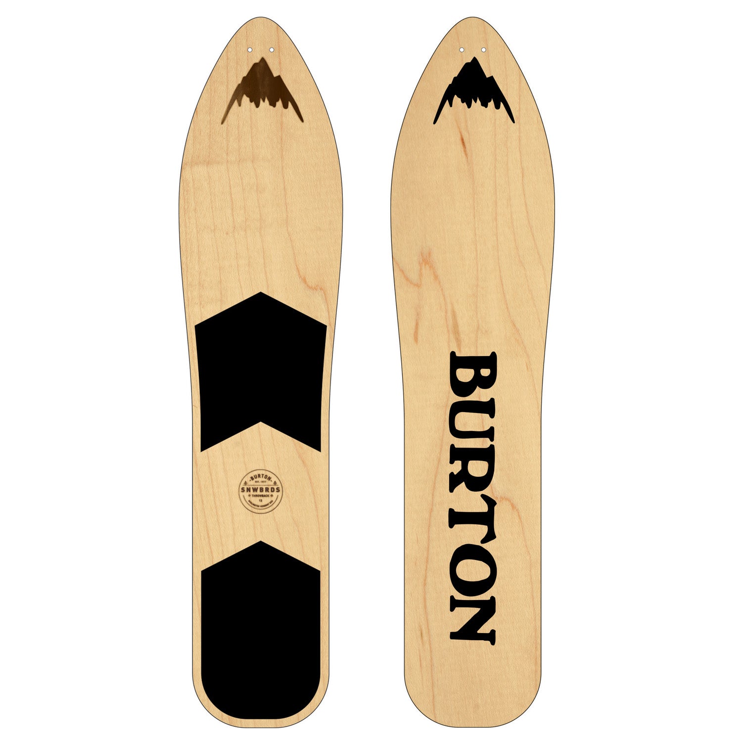 BURTON Throwback board 雪板 大人用 130cm Burton The Throwback Pow Surfer – evo