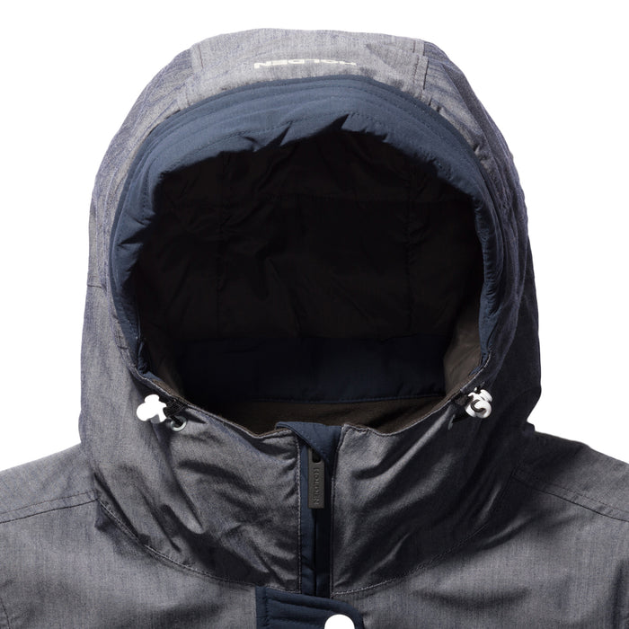 Holden Shelter Jacket - Women's Navy/Chambray Hood View