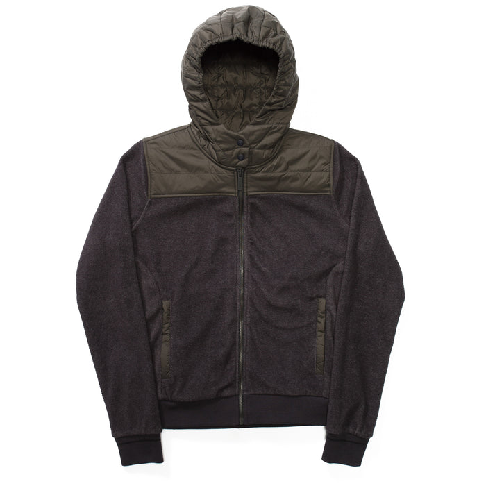 Holden Sherpa Hybrid Zip Up Hoodie - Women's Shadow