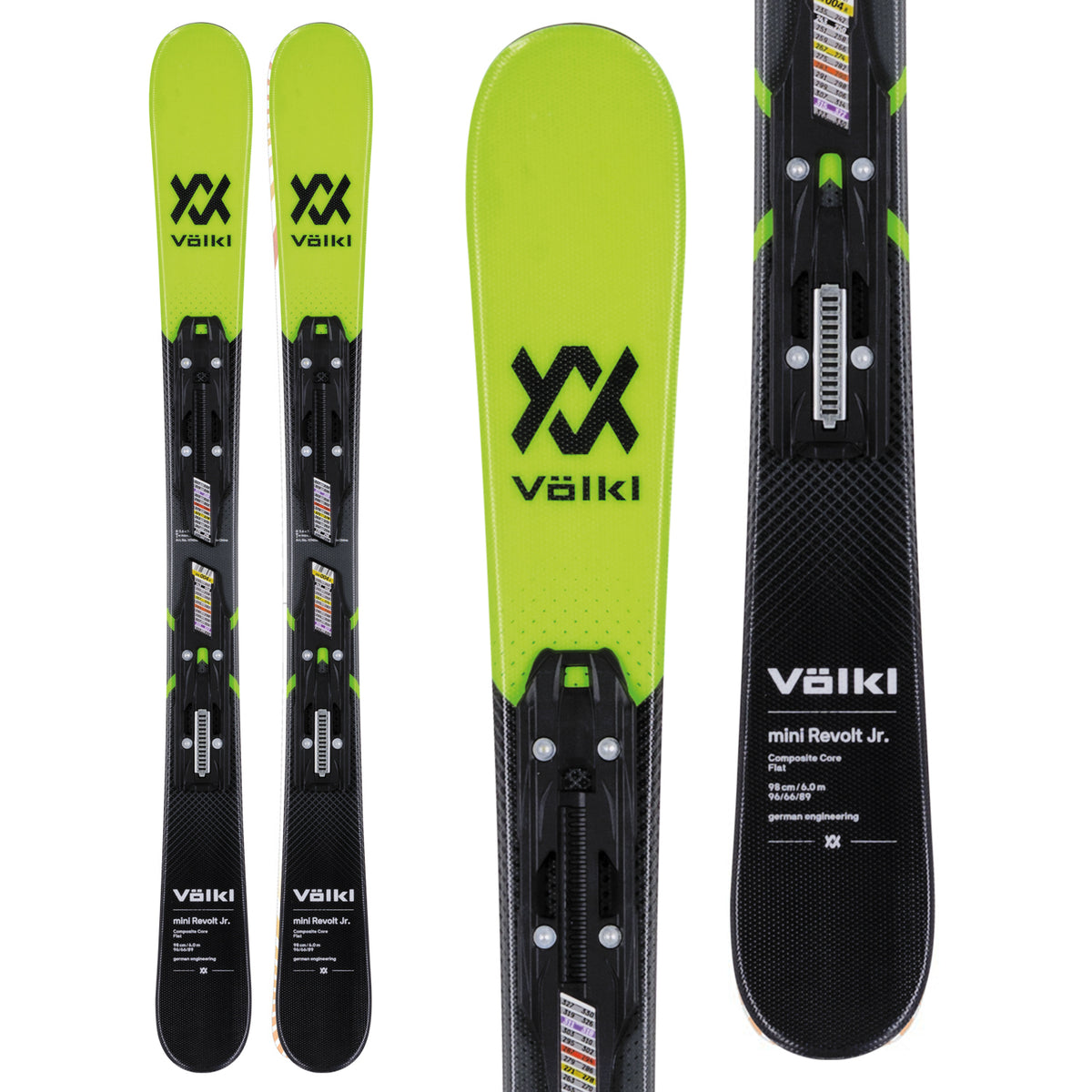 Völkl Mini Revolt Jr Skis + 4.5 vMotion Jr Bindings - Little Boys' 2019