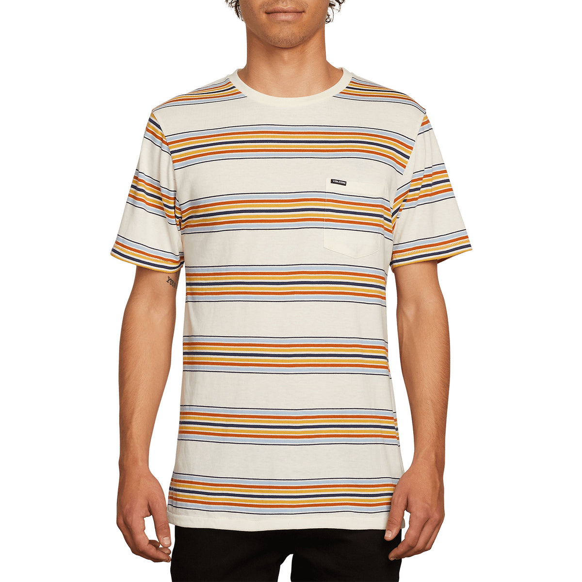 Volcom Idle Crew T-Shirt White Flash
