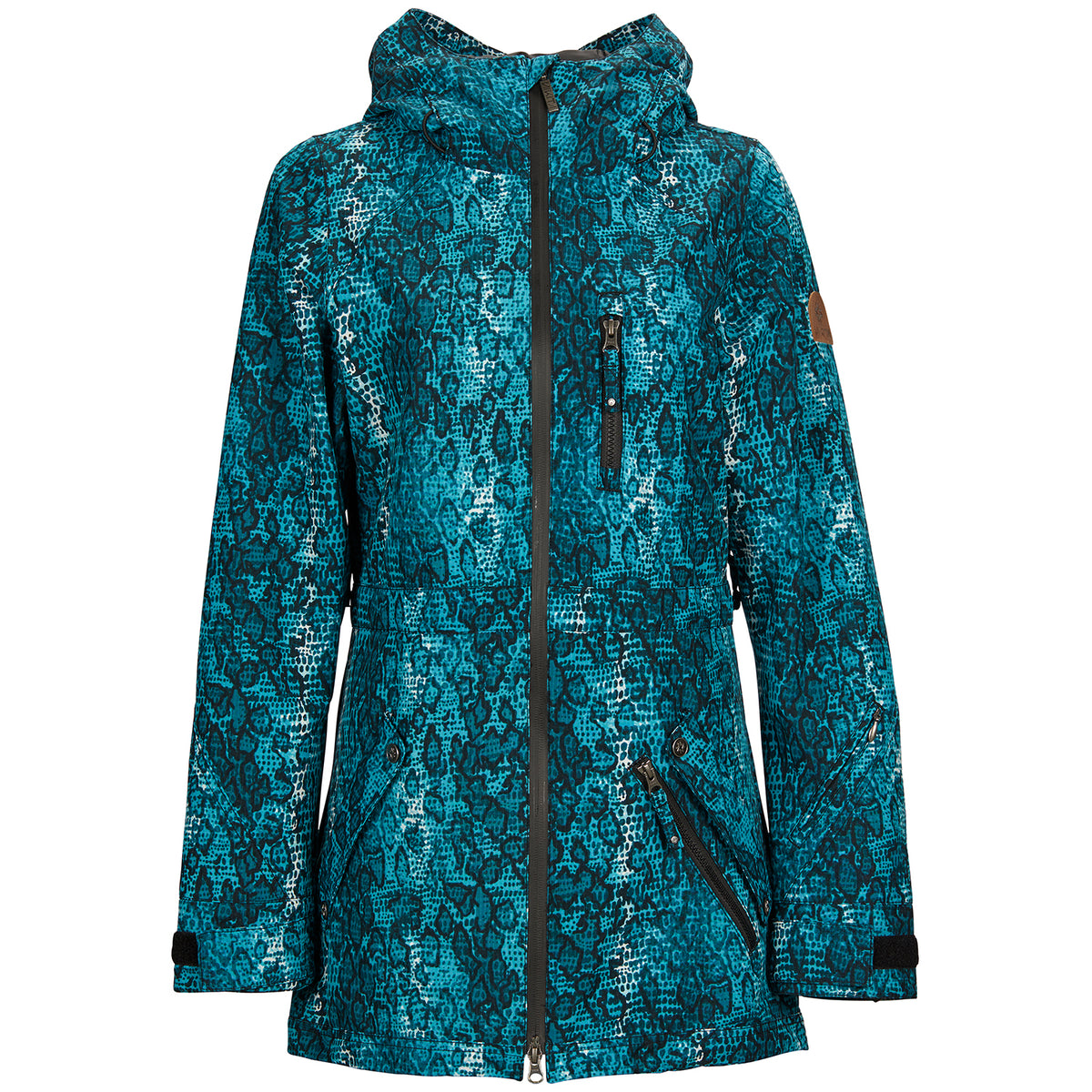 Nikita Hollyhock Jacket - Women's Teal Snakeskin
