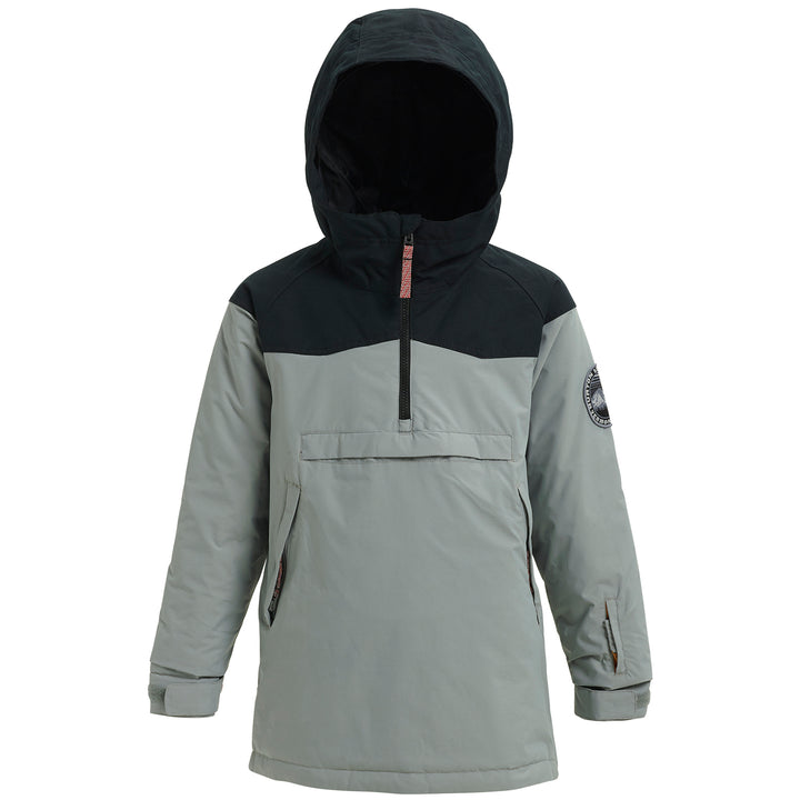 Burton Hightrack Anorak Jacket - Boys' Monument/True Black