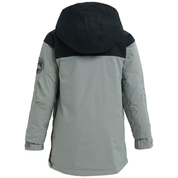 Burton Hightrack Anorak Jacket - Boys' Monument/True Black