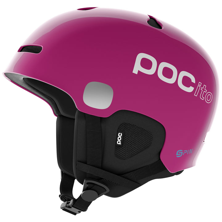 POC POCito Auric Cut SPIN Helmet - Kids' Fluorescent Pink