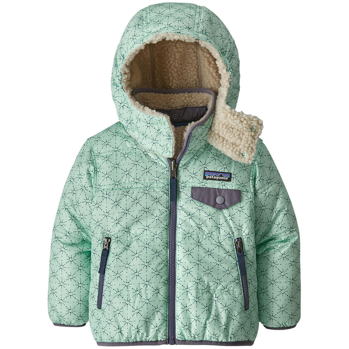 Patagonia Reversible Tribbles Hoodie - Toddler Girls' Solar Pow: Lite Distilled Green