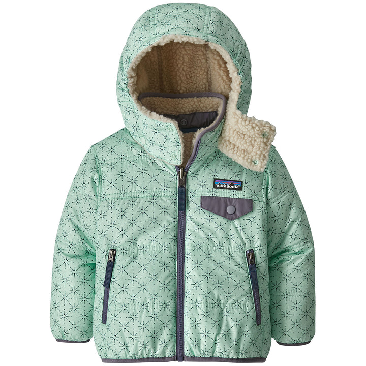 Patagonia Reversible Tribbles Hoodie - Toddler Girls' Solar Pow: Lite Distilled Green