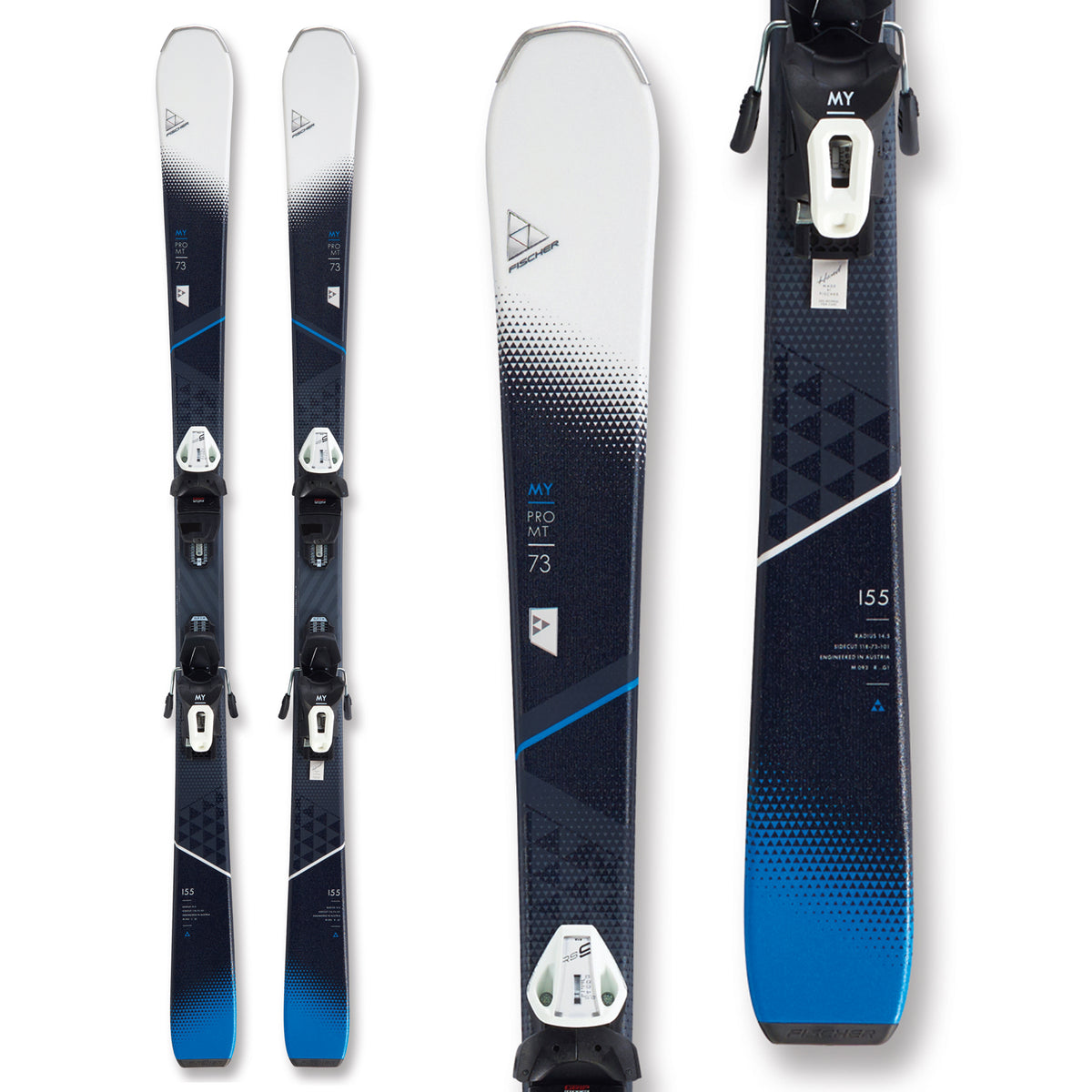 Fischer My Pro MT 73 Skis + RS 9 GW SLR Bindings - Women's 2019