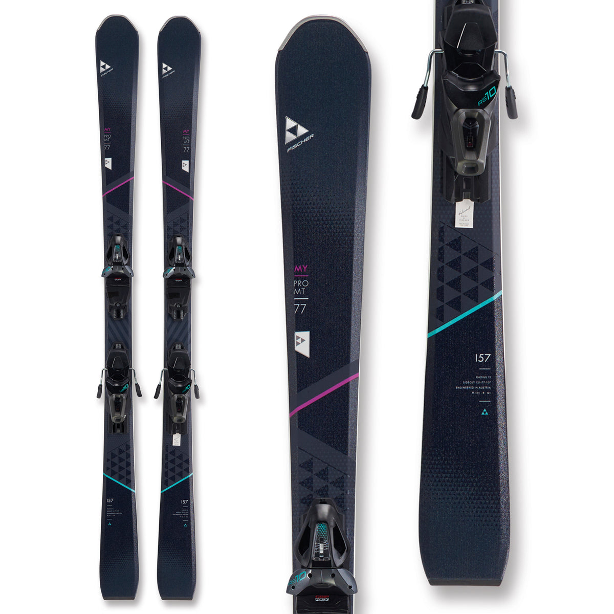 Fischer My Pro MT 77 Skis + RS 10 GW Powerrail Bindings - Women's 2019