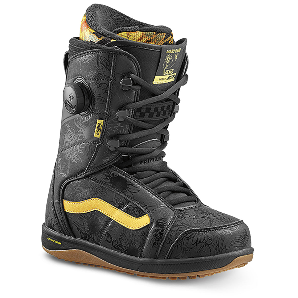 Vans Ferra Pro Snowboard Boots - Women's 2019 Black/Yellow