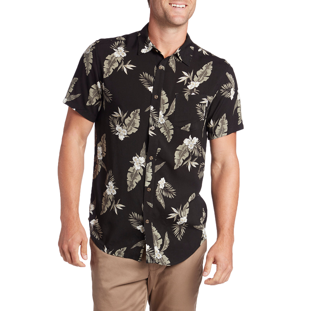 Rhythm Havana Short-Sleeve Shirt Vintage Black
