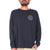 Mollusk White Water Crew Sweatshirt Faded Navy