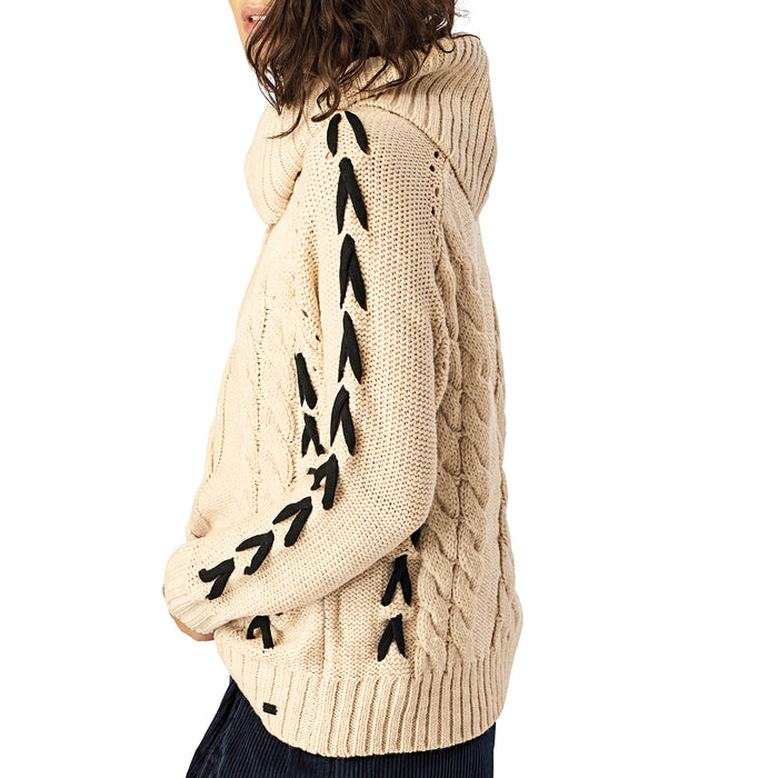 Stone Row Mad Metallix Sweater - Women's Oatmeal