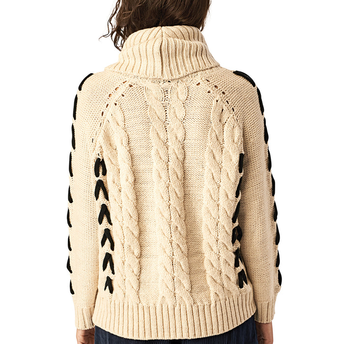Stone Row Mad Metallix Sweater - Women's Oatmeal