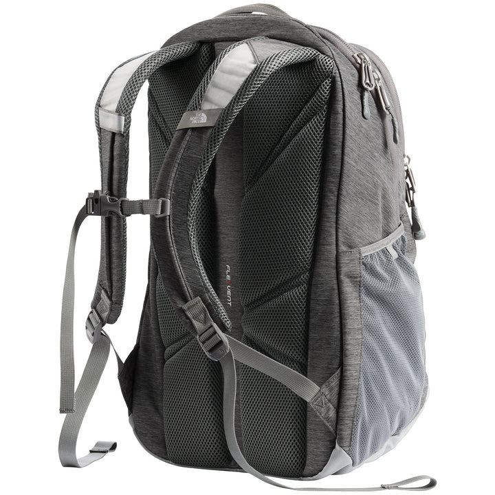 The North Face Jester Backpack - Women's Zinc Grey Light Heather/Kokomo Green