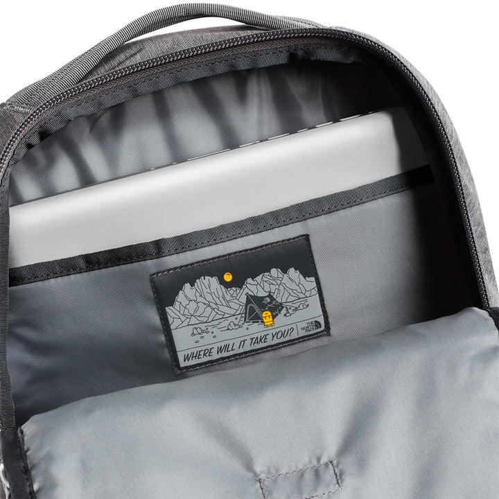 The North Face Jester Backpack - Women's Zinc Grey Light Heather/Kokomo Green