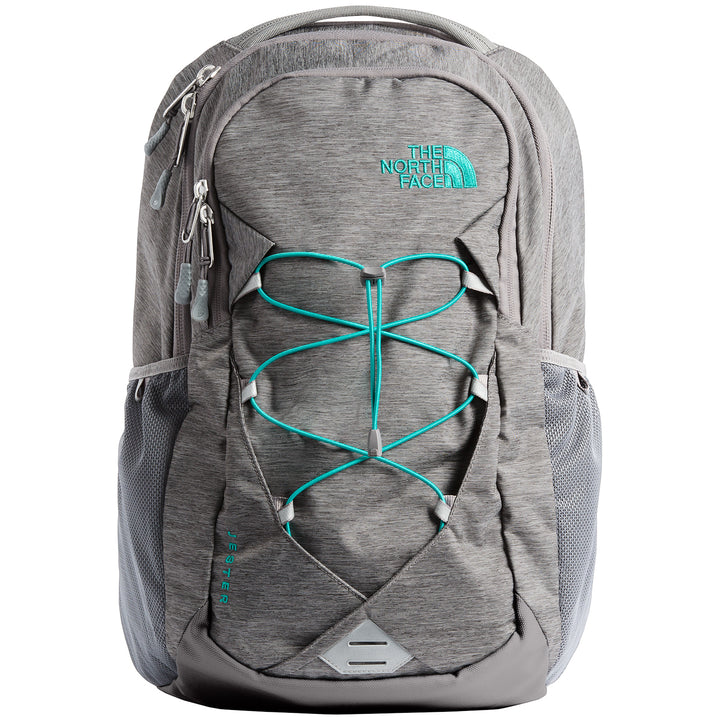The North Face Jester Backpack - Women's Zinc Grey Light Heather/Kokomo Green