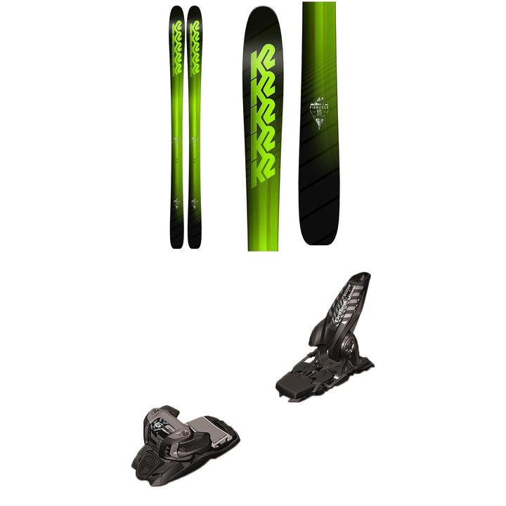 K2 Pinnacle 95 Skis  + Marker Griffon Ski Bindings