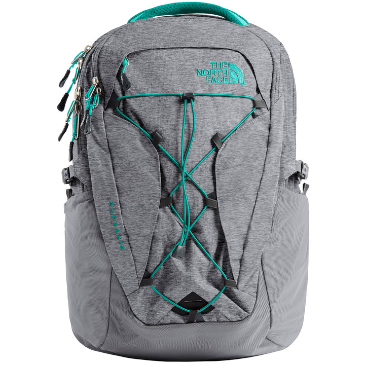 The North Face Borealis Backpack - Women's Zinc Grey Light Heather/Kokomo Green