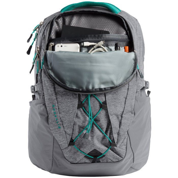 The North Face Borealis Backpack - Women's Zinc Grey Light Heather/Kokomo Green
