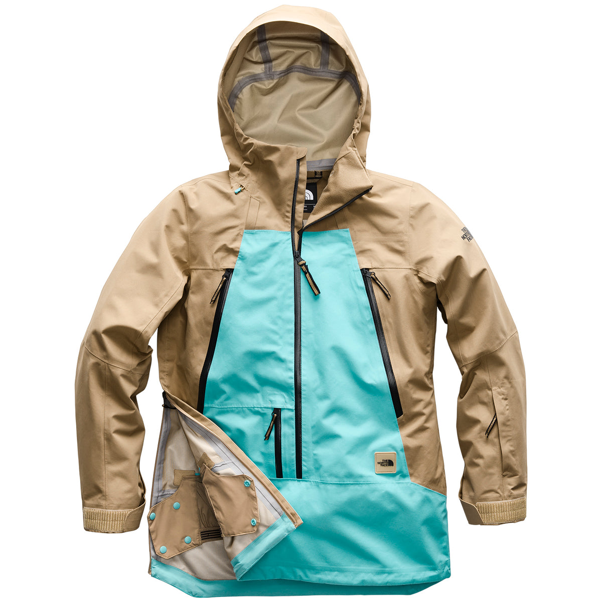 The North Face Ceptor Anorak - Women's Kelp Tan/Transantarctic Blue