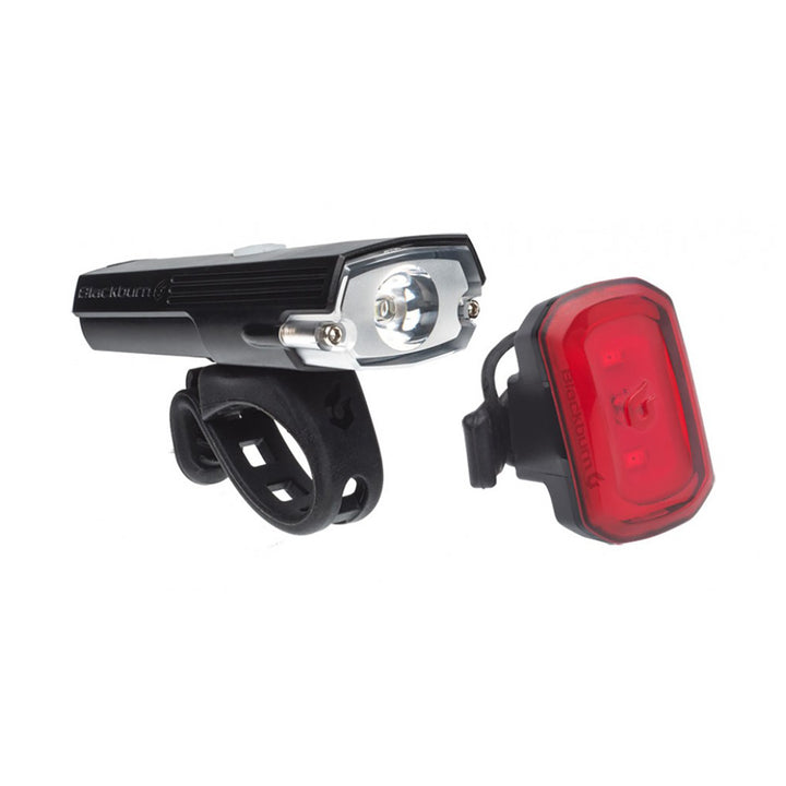 Blackburn Dayblazer 400 Front + Click USB Rear Bike Light Set Black