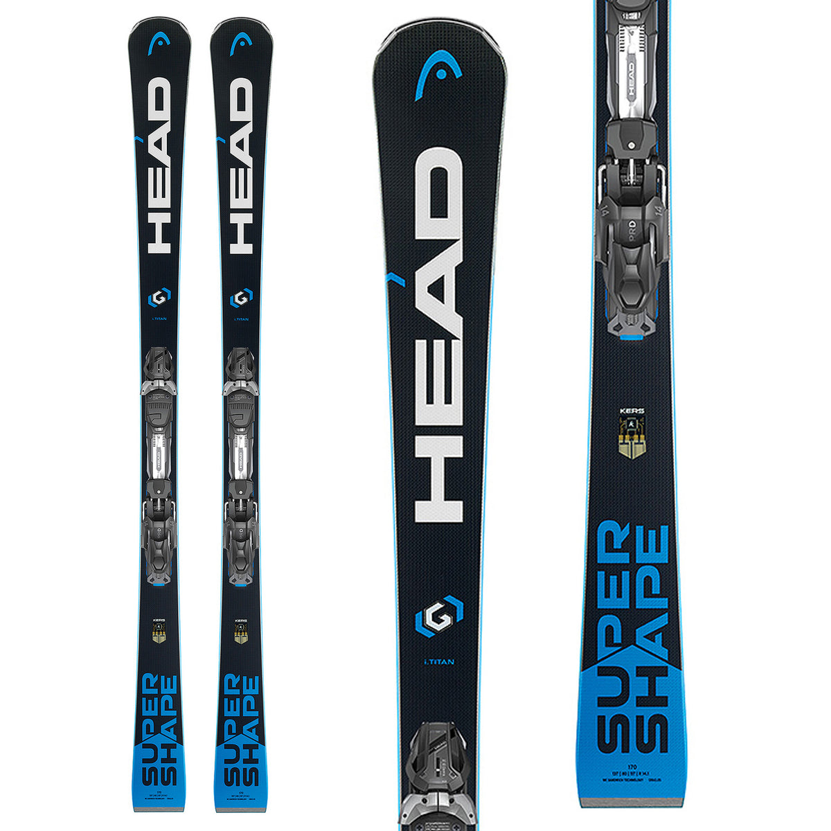 Head Supershape i.Titan Skis + PRD 12 Bindings 2018