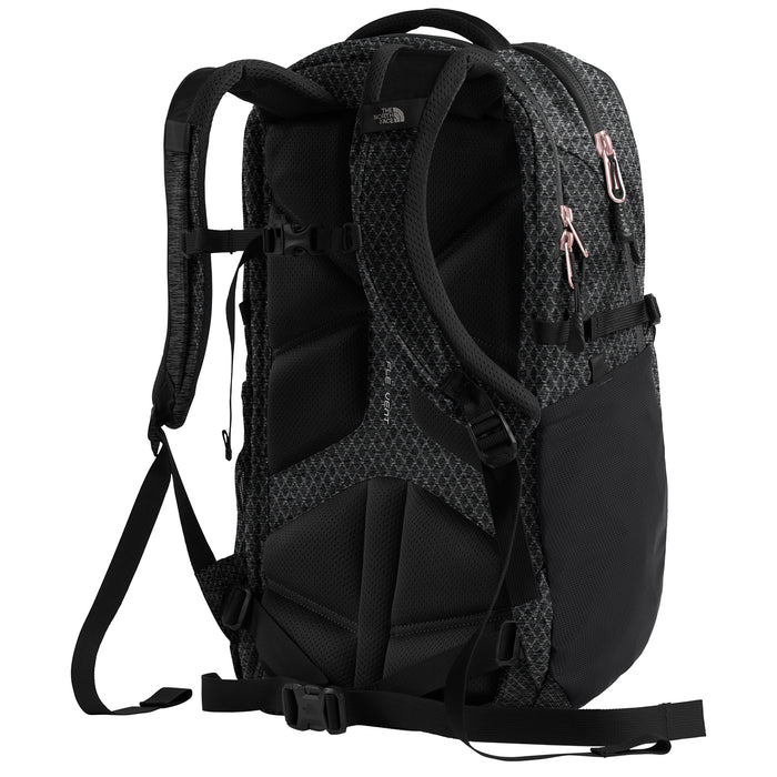 The North Face Recon Backpack - Women's TNF Black Heather/Burnt Coral Metallic