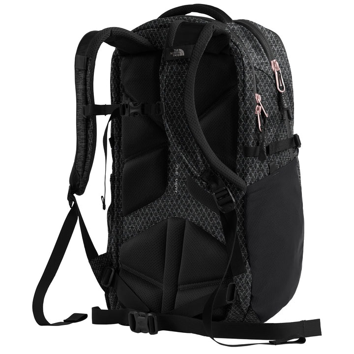 The North Face Recon Backpack - Women's TNF Black Heather/Burnt Coral Metallic