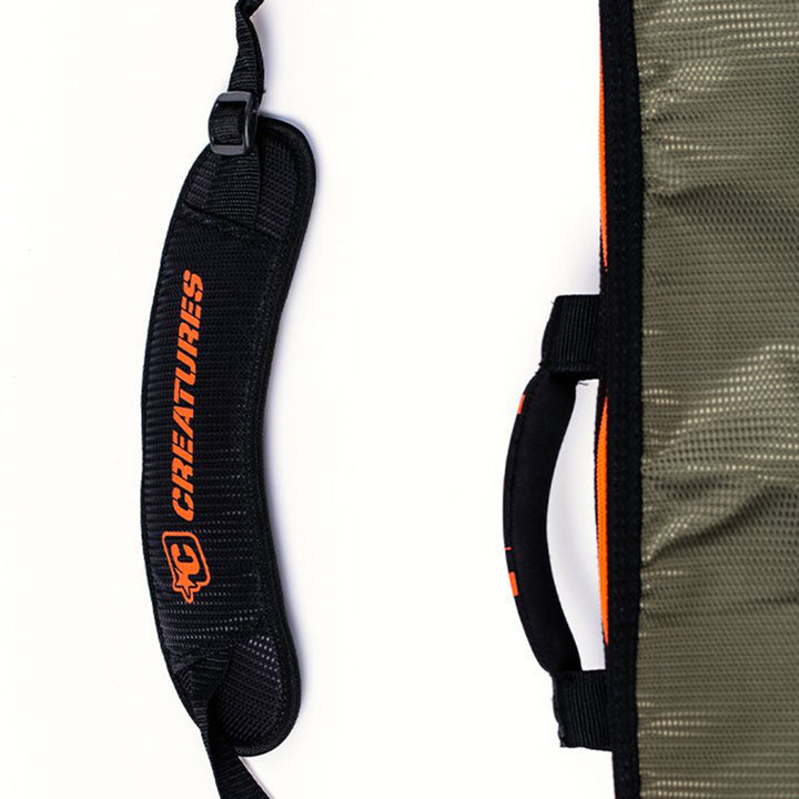 Creatures of Leisure Fish Travel Sufboard Bag Army Orange