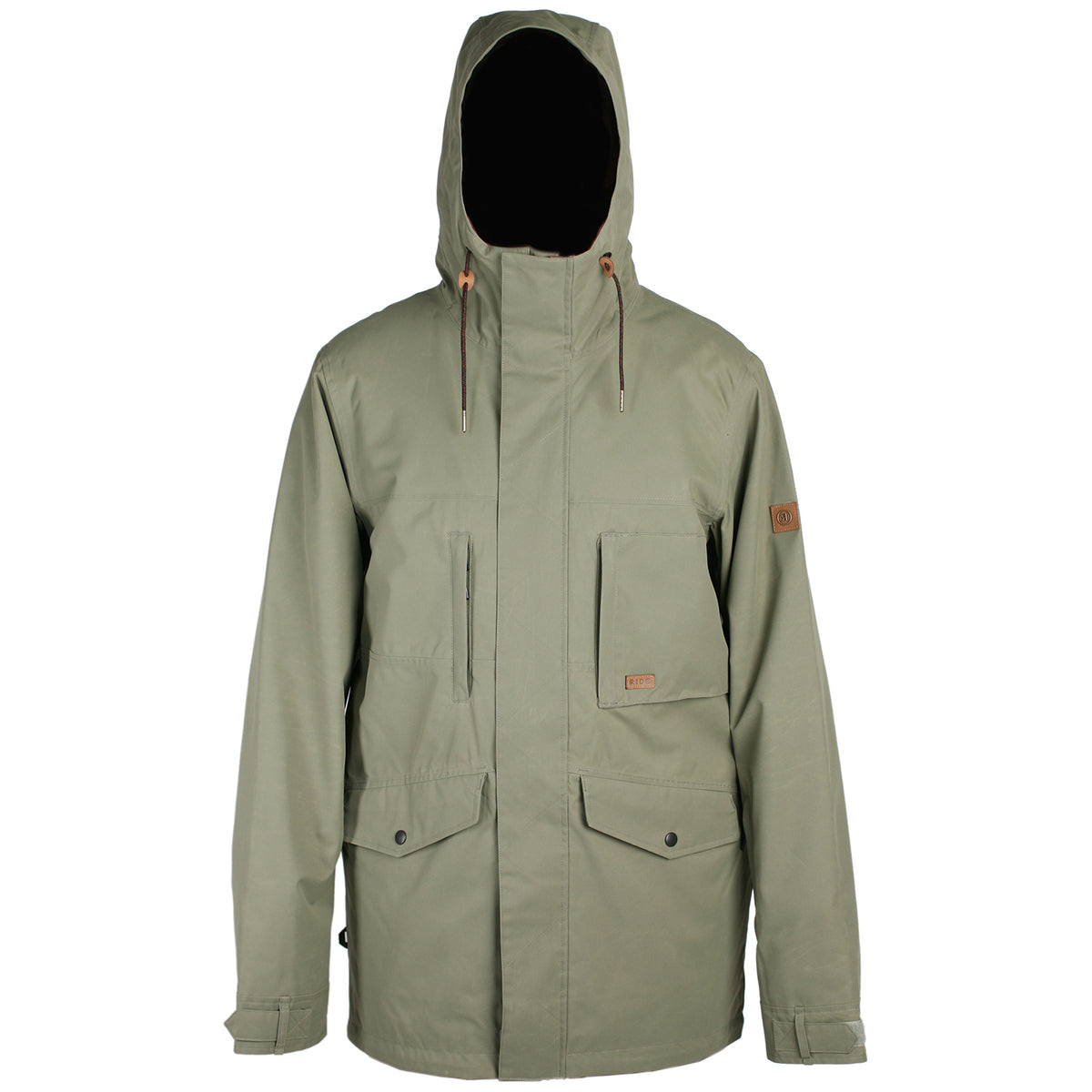 Ride Montlake Jacket Waxed Olive