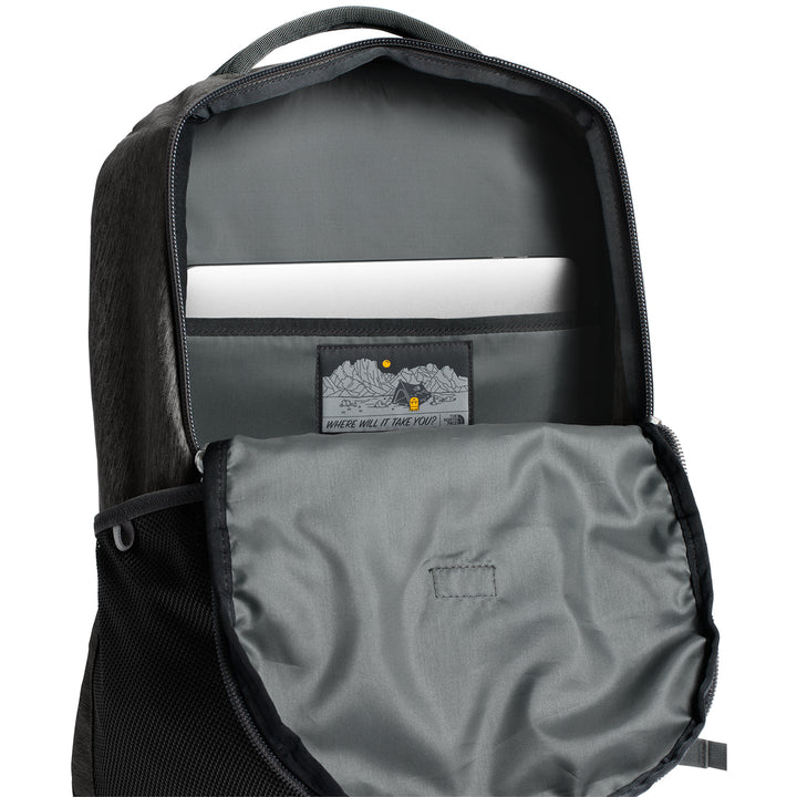 The North Face Vault Backpack - Women's Asphalt Grey Dark Heather/Dramatic Plum