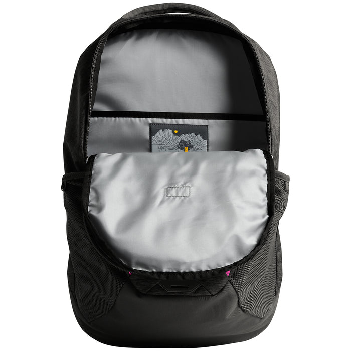 The North Face Vault Backpack - Women's Asphalt Grey Dark Heather/Dramatic Plum