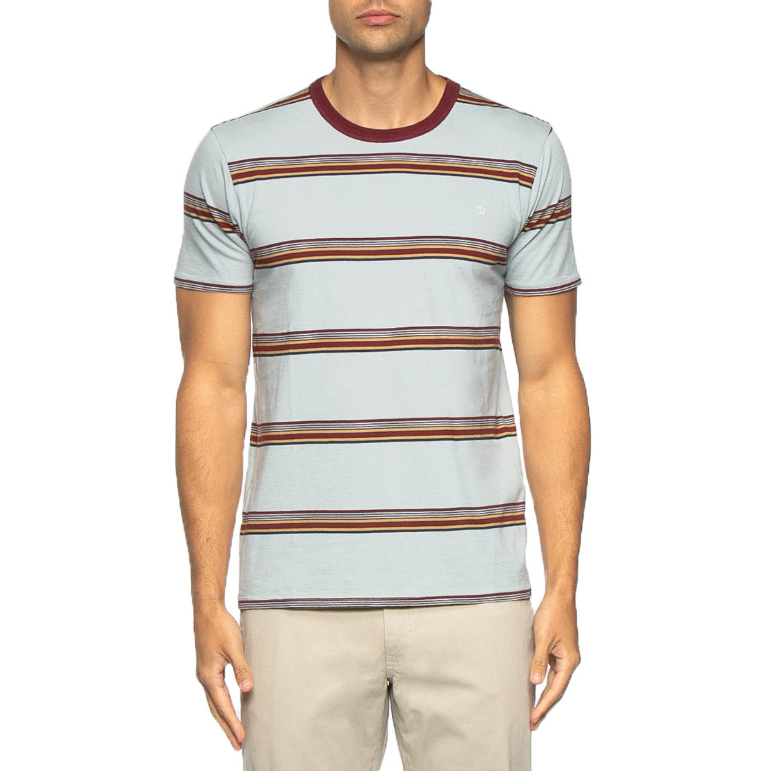 Tavik Norton Shirt Quarry Gray Stripe