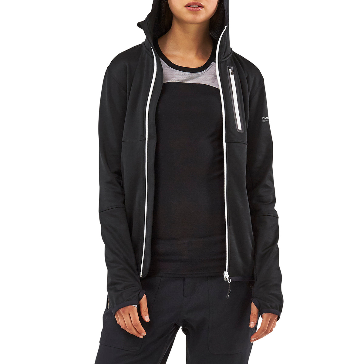 MONS ROYALE Approach Tech Mid Hoodie - Women's Black