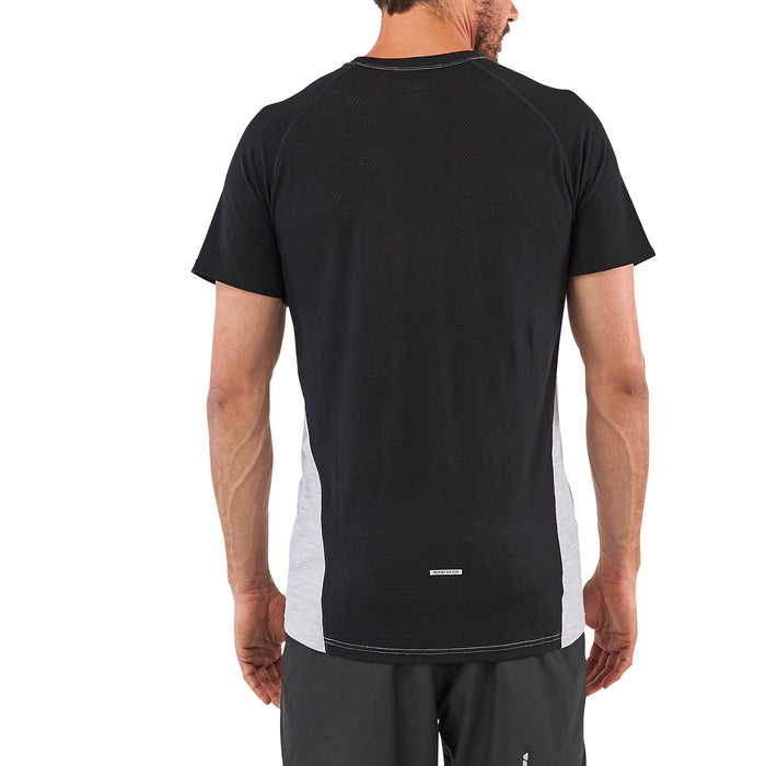 MONS ROYALE Temple Tech T-Shirt Black/Grey Marl