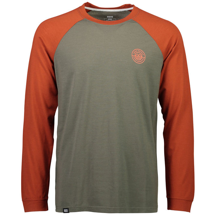 MONS ROYALE Icon Raglan Long-Sleeve Shirt Clay/Olive