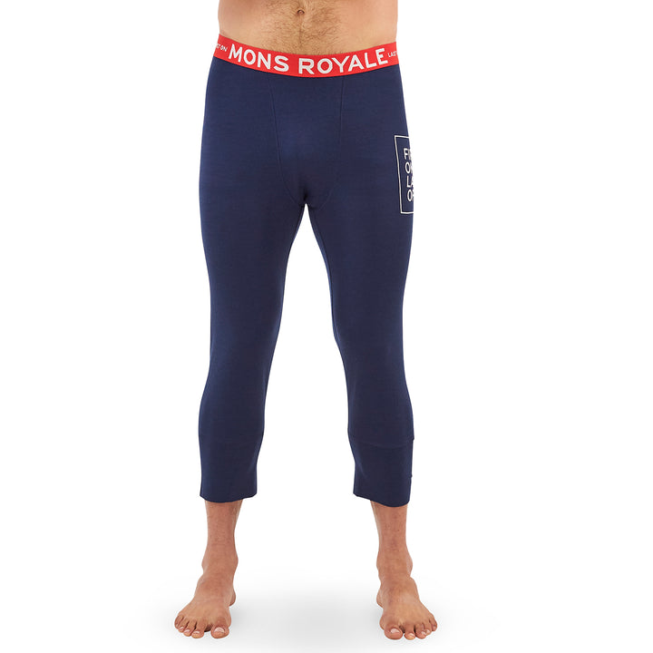 MONS ROYALE Shaun-Off 3/4 Leggings Navy