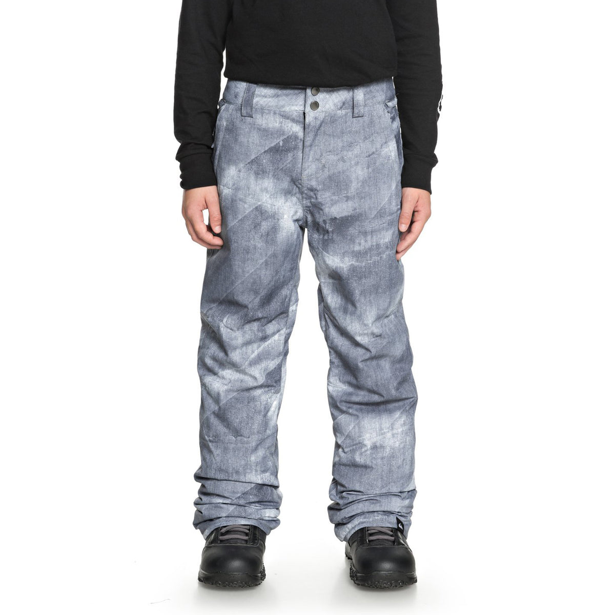 Quiksilver Estate Pants - Boys' Grey Simple Texture