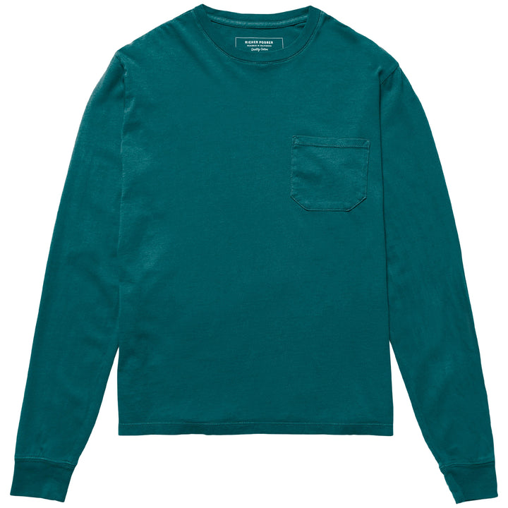Richer Poorer Long-Sleeve Crew Pocket T-Shirt - Women's Green