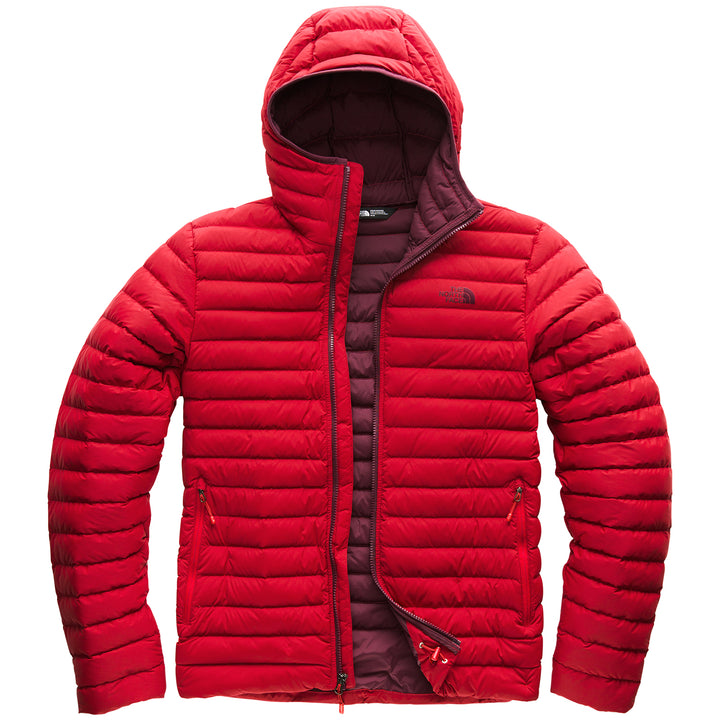 The North Face Stretch Down Hoodie Rage Red/Fig