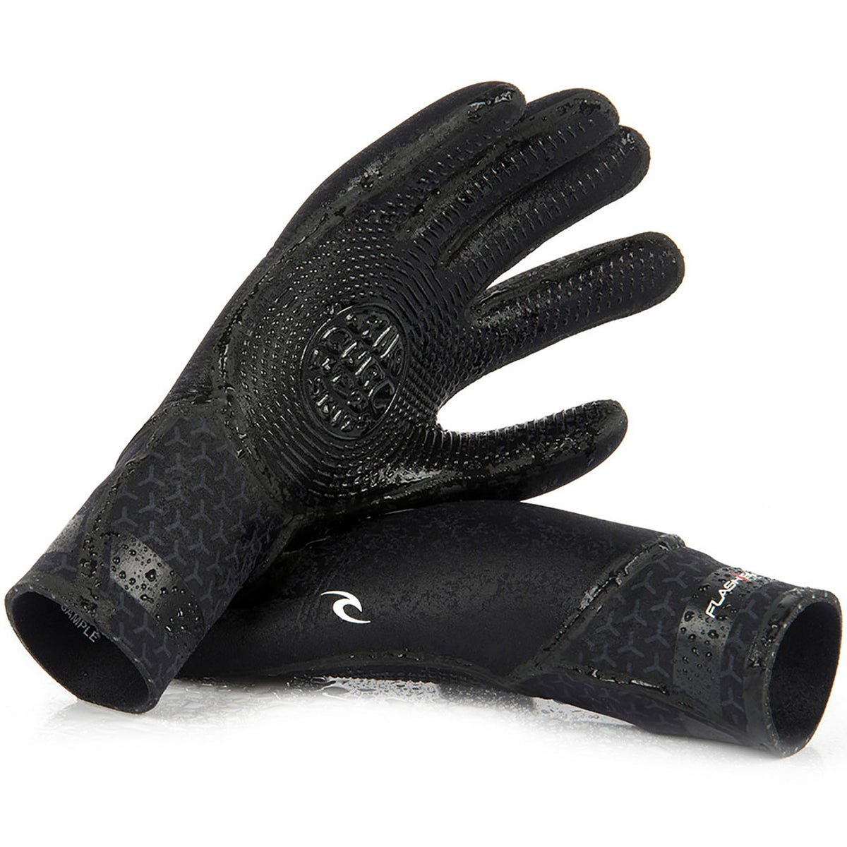 Rip Curl 3/2 Flashbomb 5-Finger Wetsuit Gloves Black