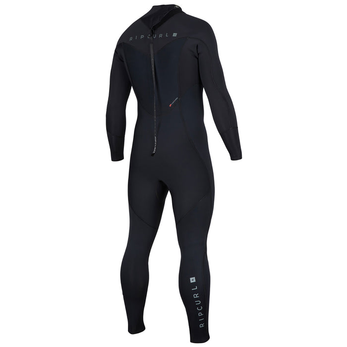 Rip Curl 4/3 Dawn Patrol Back Zip Wetsuit Black