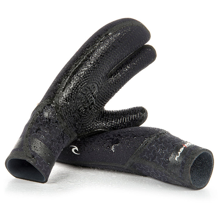 Rip Curl 5/3 Flashbomb 3-Finger Wetsuit Gloves Black