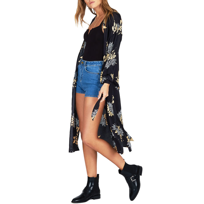 Amuse Society Let's Unwind Kimono - Women's Black