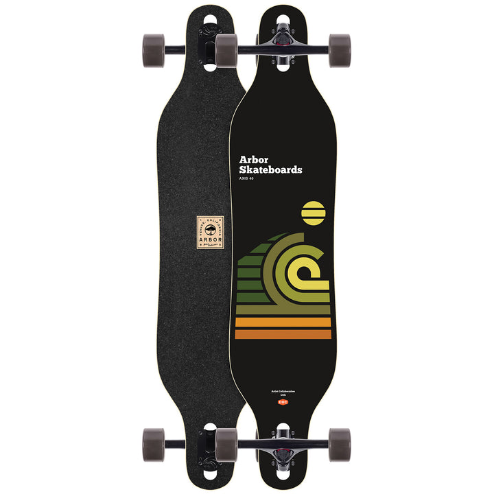 Arbor Axis 40" Artist Draplin Longboard Complete