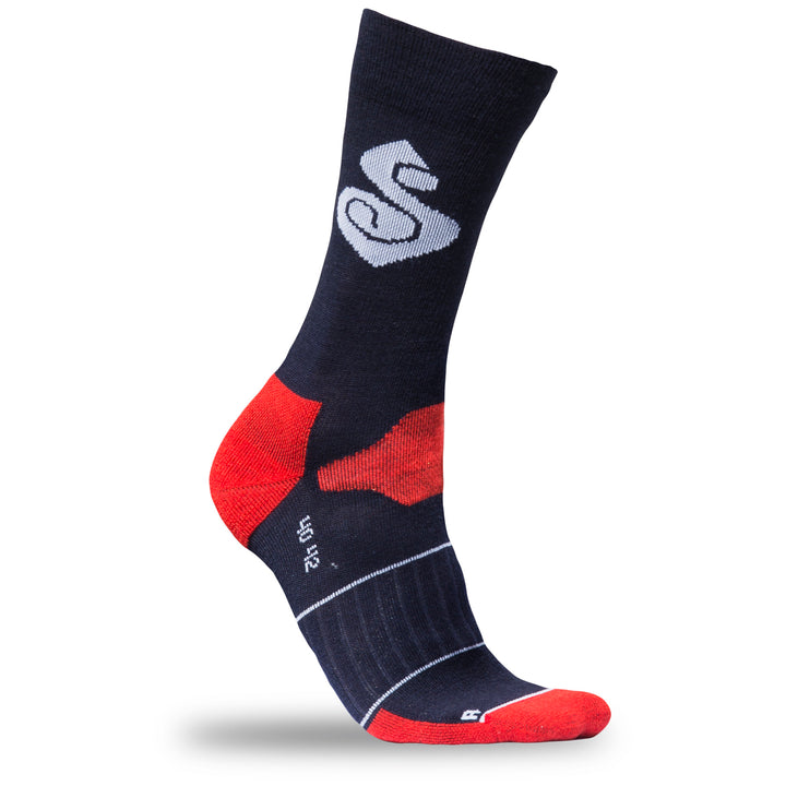 Sweet Protection Crossfire Merino 6" Bike Socks Midnight Blue/Cody Orange