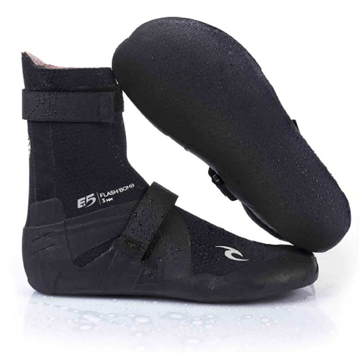 Rip Curl 5mm Flashbomb Hidden Split Toe Boots Black